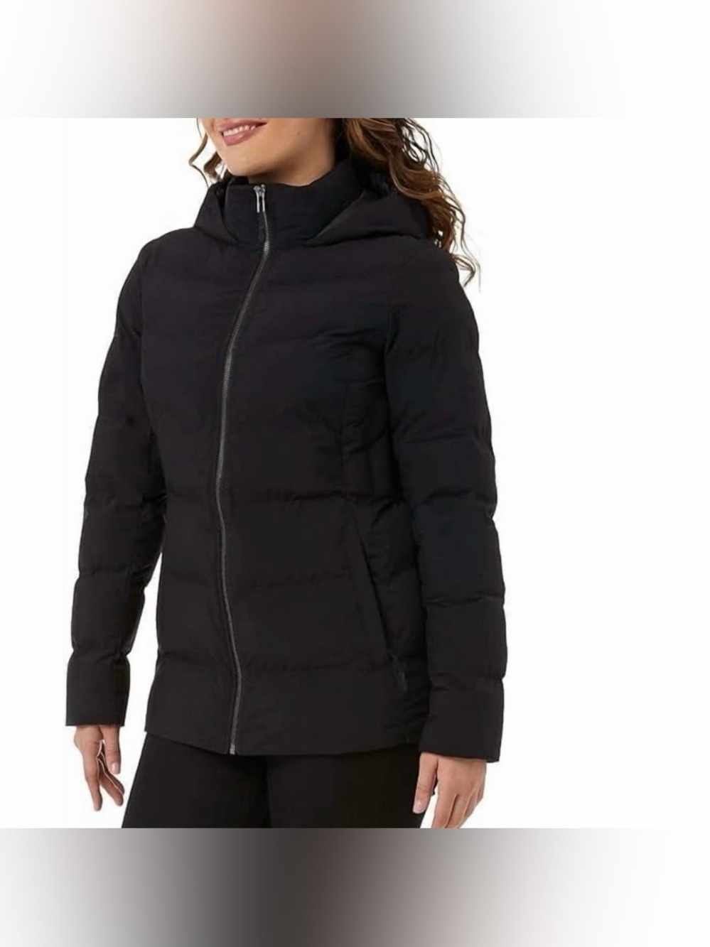 NWOT 32 DEGREES Women's Wide Channel Hooded Puffer Winter Jacket Size Large